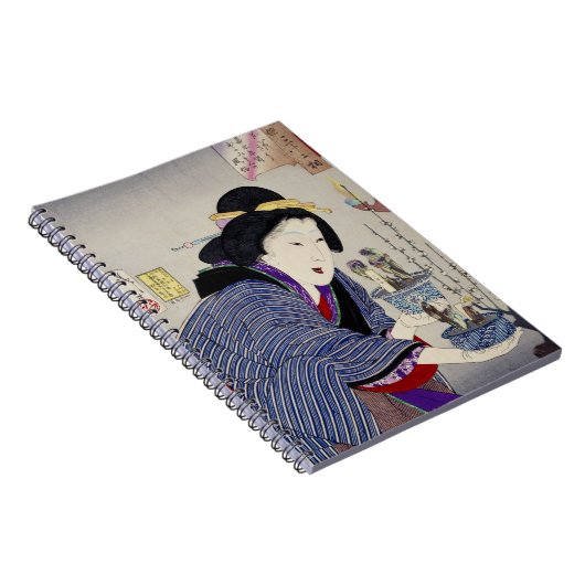 Het kijken alsof ze wil veranderen: Het uiterlijk Notitieboek (Rechterzijde)