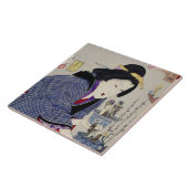 Het kijken alsof ze wil veranderen: Het uiterlijk Tegeltje (Zijkant)