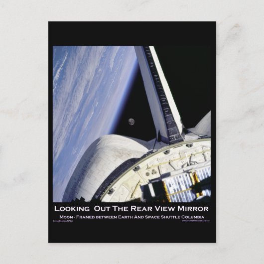 Het kijken door achterste Uitzicht spiegels van ru Briefkaart (Voorkant)