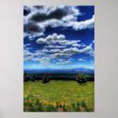 Het kijken in de Afstand Poster (Voorkant)