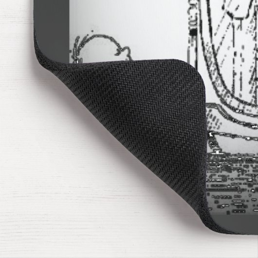 Het kijken in de Spiegel Muismat (Hoek)