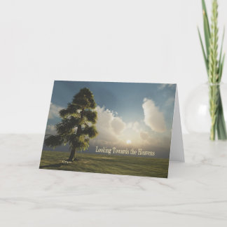 Het kijken naar de Hemel Notecard Kaart
