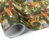 Het kijken naar de kerstboom cadeaupapier (Rol Hoek)