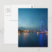 Het kijken naar de Theems Briefkaart (Voorkant / Achterkant)