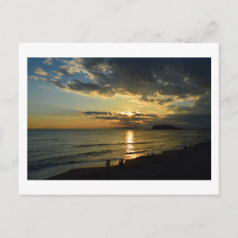 Het kijken naar de zon: Enoshima, Japan Briefkaart