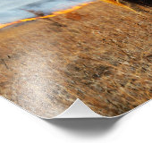 Het kijken naar het vuur in de vlakke heuvels foto afdruk (Hoek)