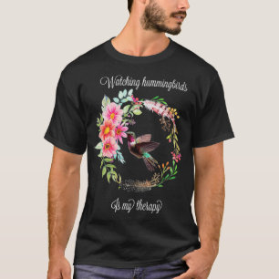 Het kijken naar levende vogels is mijn therapie t-shirt