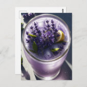 Het kijken neer op Briefkaart van de citroenlimona (Voorkant / Achterkant)