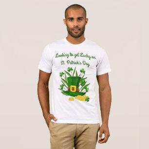 Het kijken om de Gelukkige St. Patrick T-shirt van