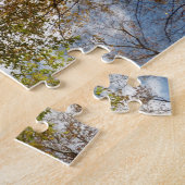 Het kijken omhoog kijkend op de Natuur van de Verl Legpuzzel (Zijkant)