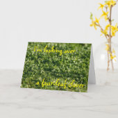 Het kijken over een klaverSt kaart van het Klopje (Gele Bloem)