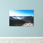 Het kijken over nieuwe horizonten canvas afdruk (Insitu (Houten vloer))