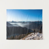 Het kijken over nieuwe horizonten wandkleed (Voorkant (horizontaal))