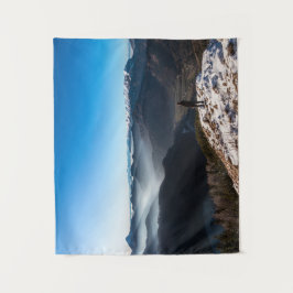 Het kijken over nieuwe horizonten wandkleed