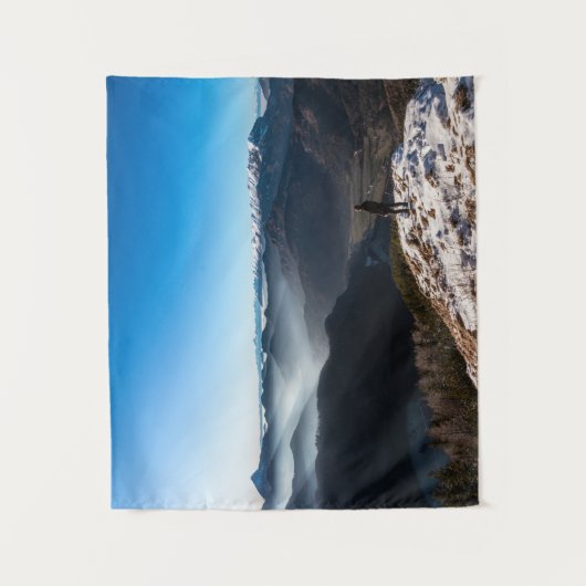 Het kijken over nieuwe horizonten wandkleed (Voorkant)