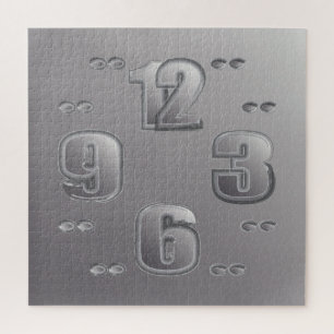 het kijken van de klok legpuzzel