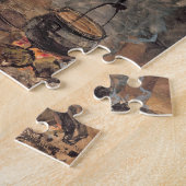 Het kijken van de pot kook - een huisinterieur legpuzzel (Zijkant)