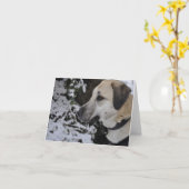 Het Kilo Notecard van de Hond van de Redding van Kaart (Gele Bloem)
