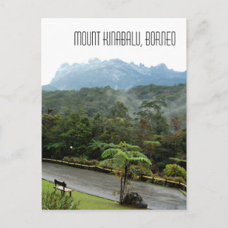 Het Kinabalu-gebergte Sabah Borneo Briefkaart