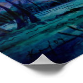 Het Kinabalu Sunrise Waterverf Art Poster (Hoek)