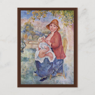 het kind aan de borst (moederschap), briefkaart