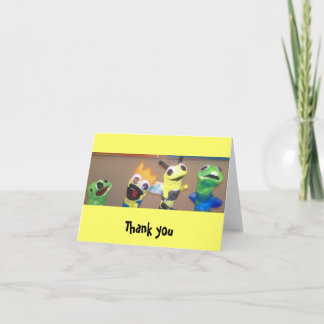 Het kind dankt u notecard bedankkaart