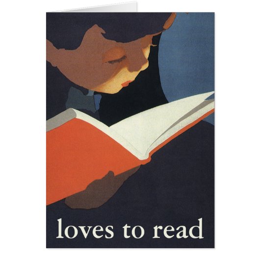 Het  Kind dat een Boek van de Bibliotheek leest (Voorkant)