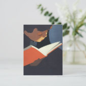 Het Kind dat een Boek van de Bibliotheek leest (Staand voorkant)