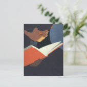 Het  Kind dat een Boek van de Bibliotheek leest Briefkaart (Staand voorkant)