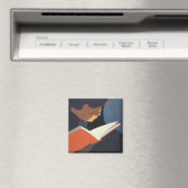 Het Kind dat een Boek van de Bibliotheek leest Magneet (Insitu (Vaatwasser))