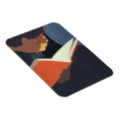 Het  Kind dat een Boek van de Bibliotheek leest Magneet (Rechterzijde)