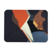 Het  Kind dat een Boek van de Bibliotheek leest Magneet (Horizontaal)