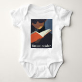 Het  Kind dat een Boek van de Bibliotheek leest Romper (Voorkant)