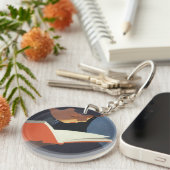 Het  Kind dat een Boek van de Bibliotheek leest Sleutelhanger (Voorkant Rechts)