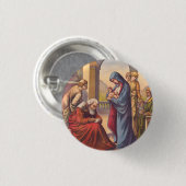 Het kind de naam Johan geven Ronde Button 3,2 Cm (Voorkant /achterkant)
