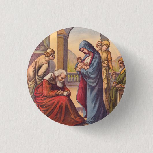 Het kind de naam Johan geven Ronde Button 3,2 Cm (Voorkant)