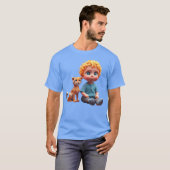 Het kind en de kattenvrienden t-shirt (Voorkant volledig)