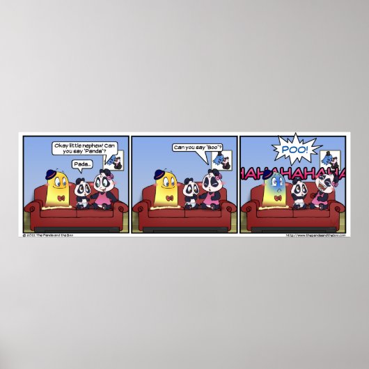 Het kind en de Poo. Poster (Voorkant)