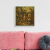 Het kind en het stille koninkrijk canvas afdruk (Insitu (Woonkamer))