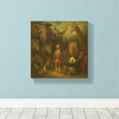 Het kind en het stille koninkrijk canvas afdruk (Insitu (Houten vloer))