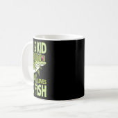 Het Kind houdt van vissen Gevist Kind Koffiemok (Voorkant links)