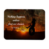 Het kind in Band buigt Flexibele Magnet Magneet (Horizontaal)