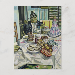 Het kind met de koekjes briefkaart