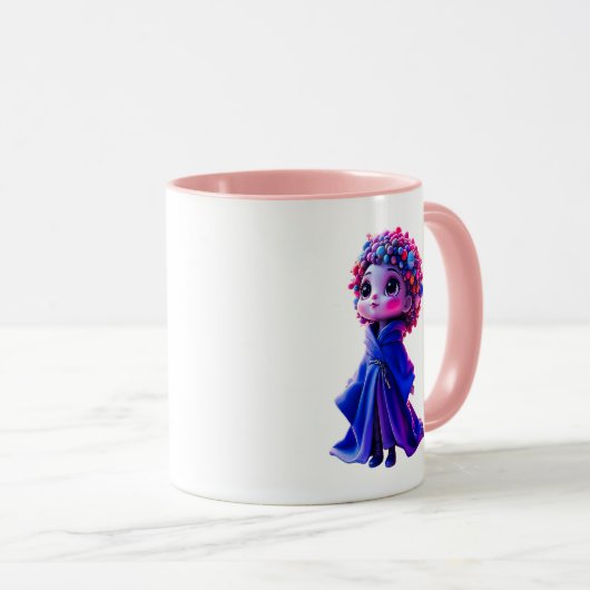 Het kind uit een denkbeeldig land. mok (Voorkant rechts)