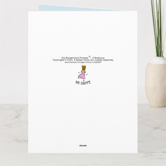 Het Kind van de pret Kaart (Achterkant)