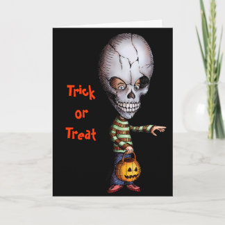Het Kind van de schedel - Halloween Kaart