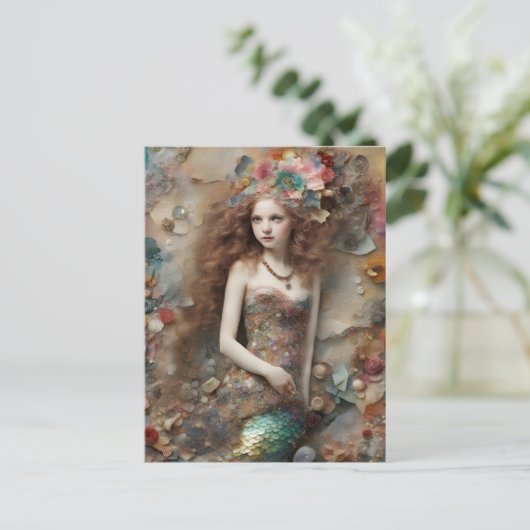 Het kind van de zeemeermin briefkaart (Staand voorkant)