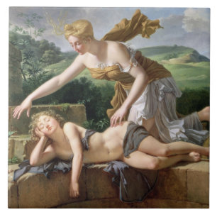 Het Kind van Fortune, 1801 (olie op canvas) Tegeltje