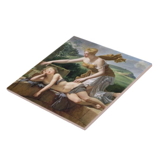 Het Kind van Fortune, 1801 (olie op canvas) Tegeltje (Zijkant)