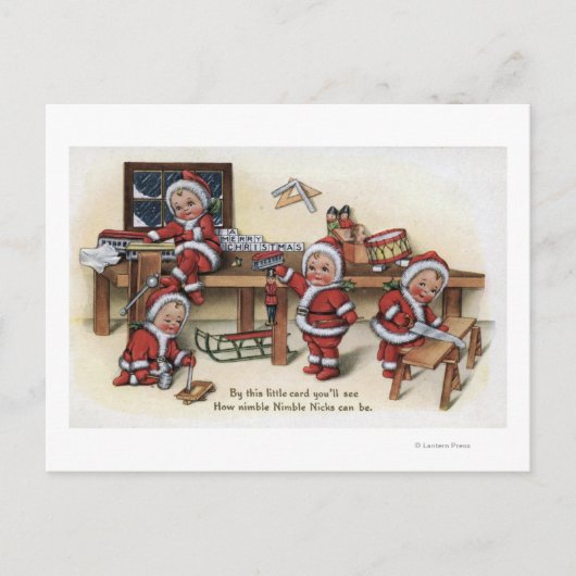 Het Kind van GreetingLittle van Kerstmis Feestdagenkaart (Voorkant)